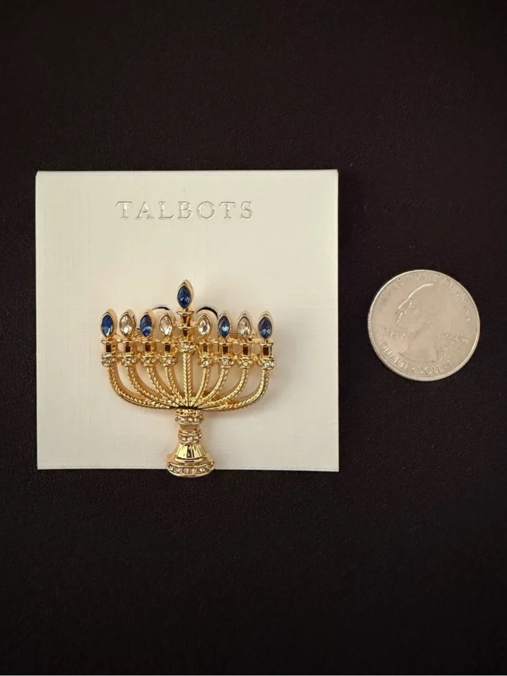 Talbots Menorah Brooch - Picture 10 of 10